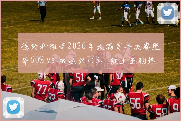 德约科维奇2026年大满贯半决赛胜率60% vs 纳达尔75%，红土王朝终结？